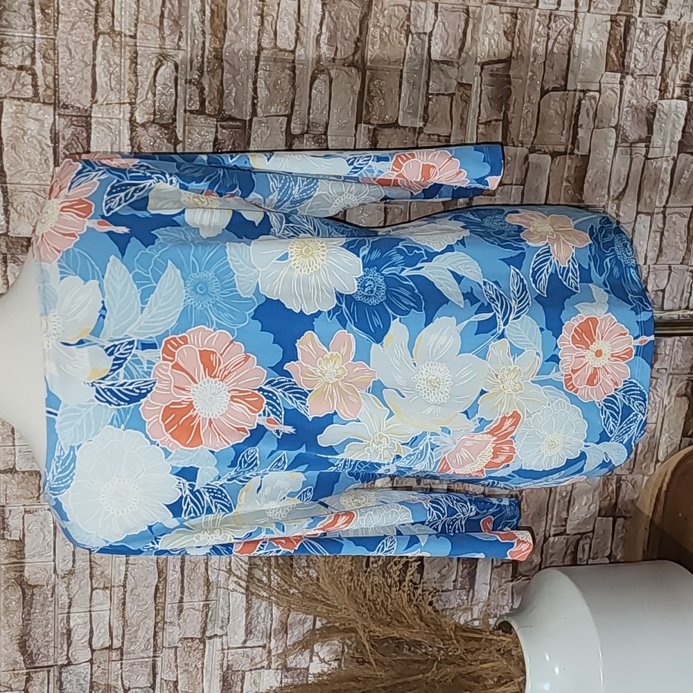 Ruby Rd Floral Blue Women's Top - Picture 2 of 6
